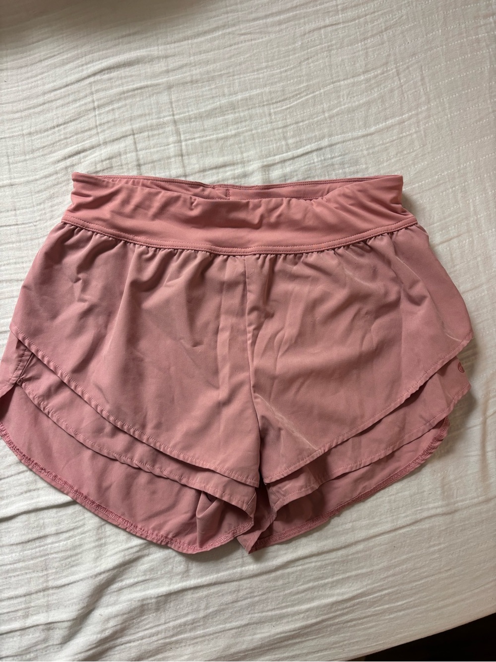 Apana Dusty Rose Layered Athletic Shorts